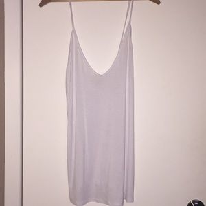 White long tank top